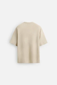 SPRAY PRINT KNIT T-SHIRT