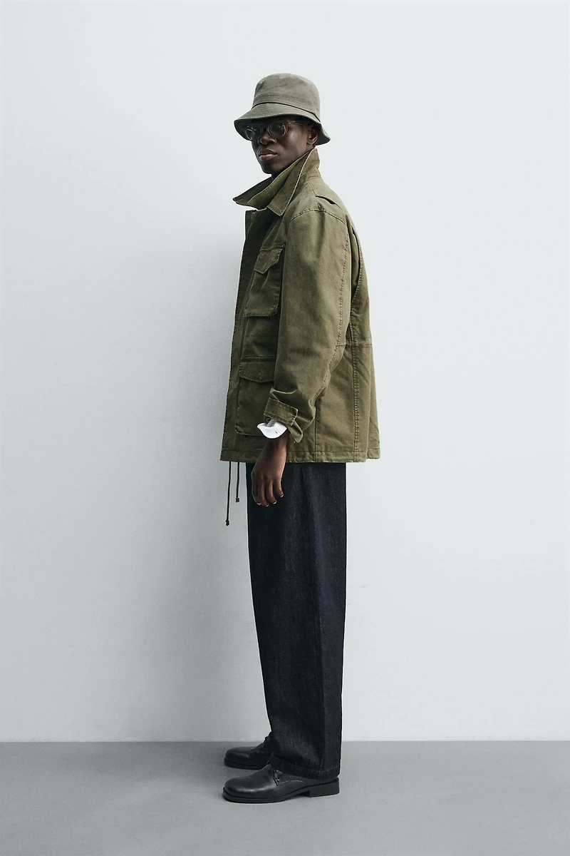 WASHED MULTI-POCKET JACKET