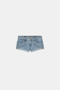 TRF MINI DENIM POCKET SHORTS