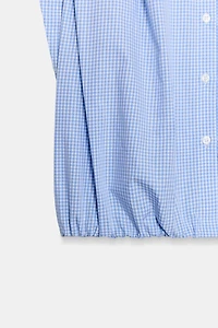 CROPPED GINGHAM SHIRT