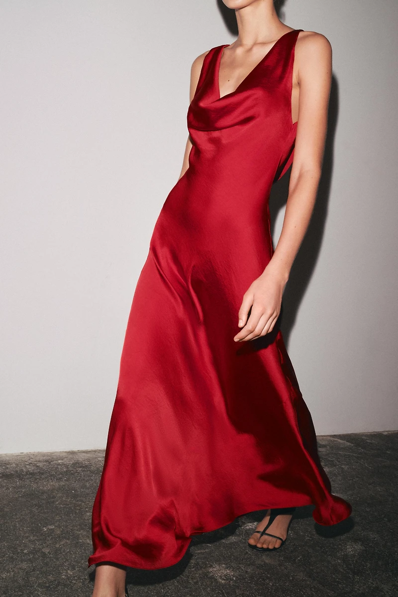 ZW COLLECTION SATIN LONG DRESS