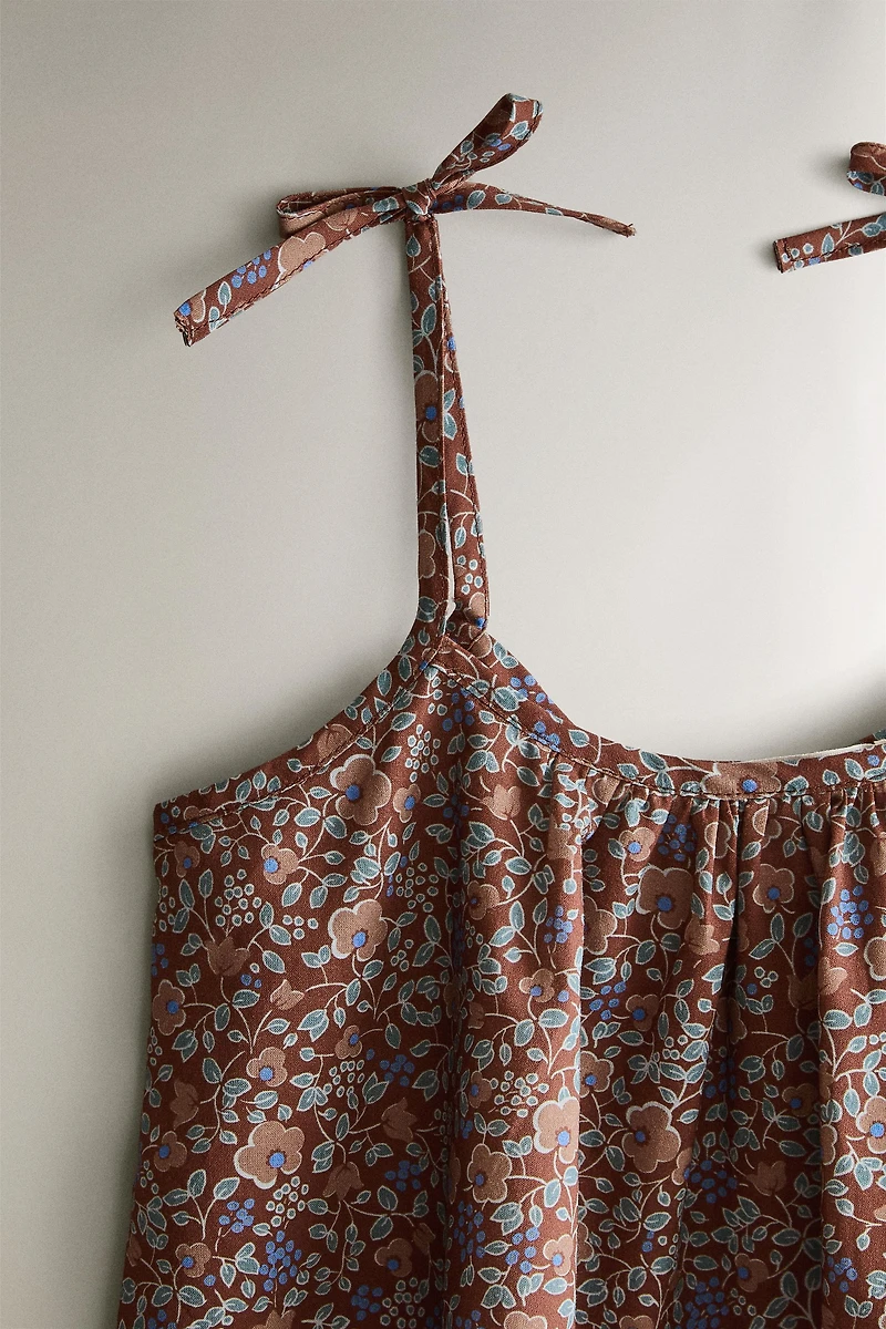 KIDS' FLORAL BEACH DRESS