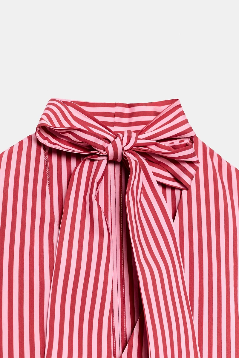 TOP ASYMÉTRIQUE À RAYURES