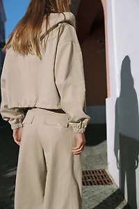 HOODED BALLOON JACKET