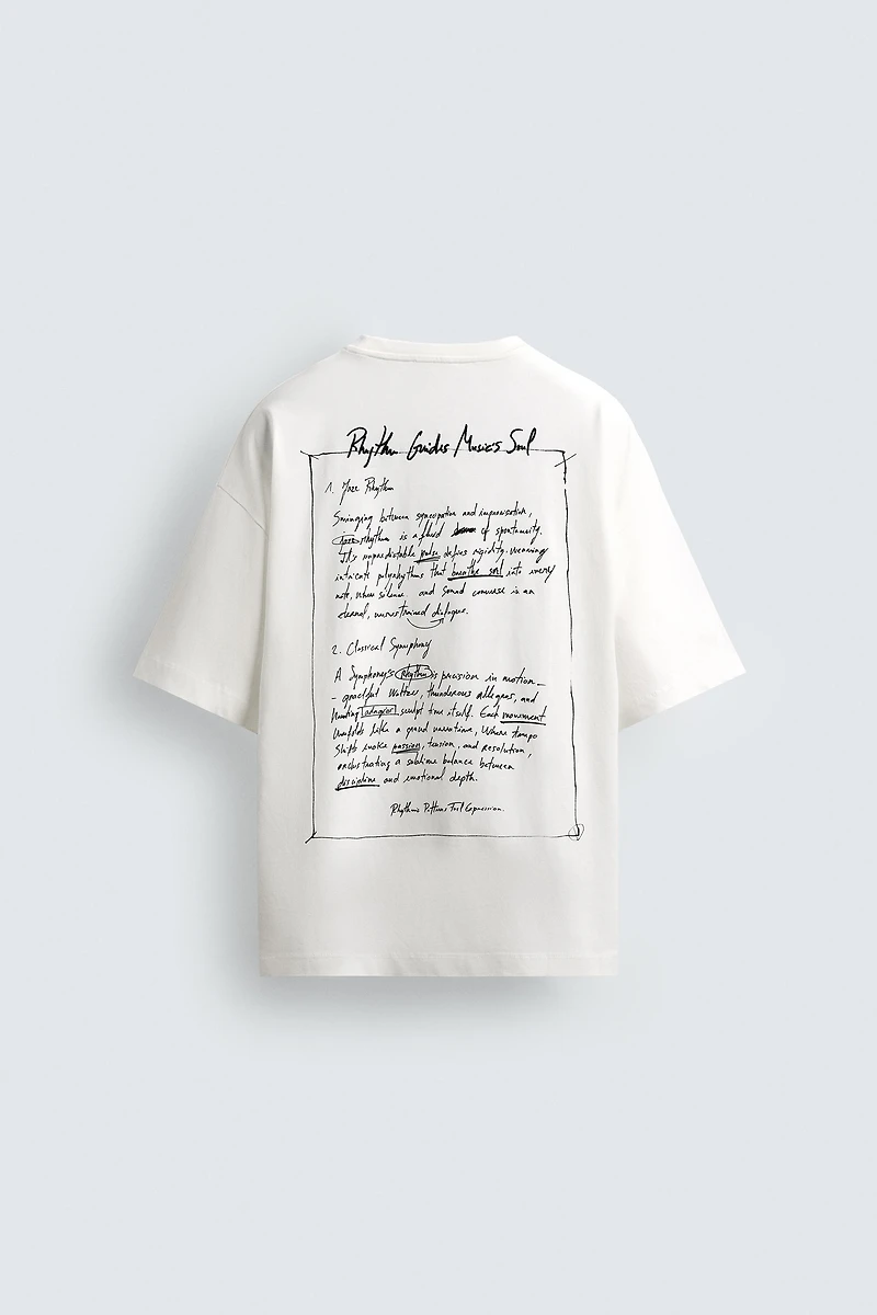 T-SHIRT TEXTE BROD