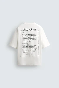 T-SHIRT TEXTE BROD