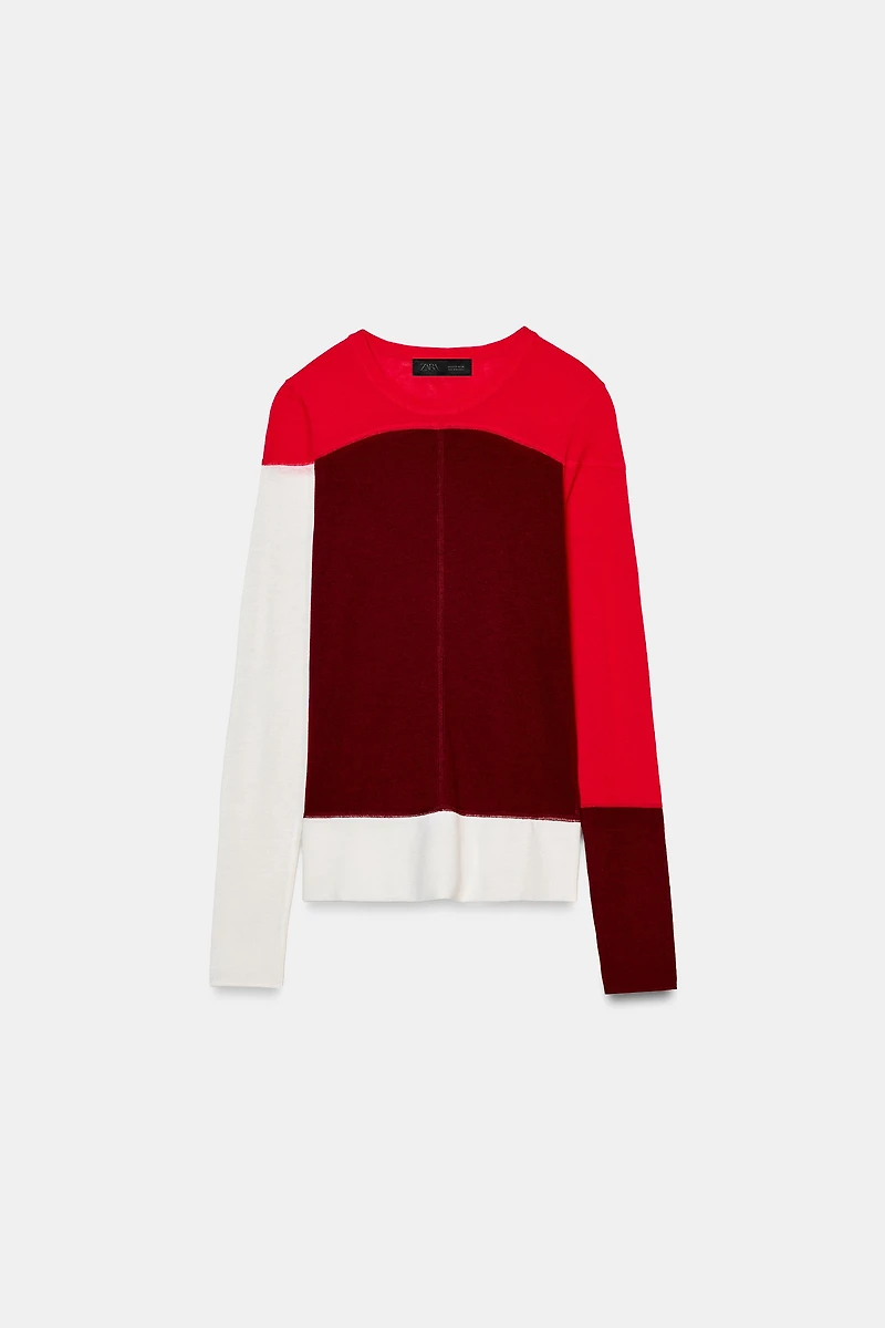 PULL EN MAILLE FINE AVEC LAINE