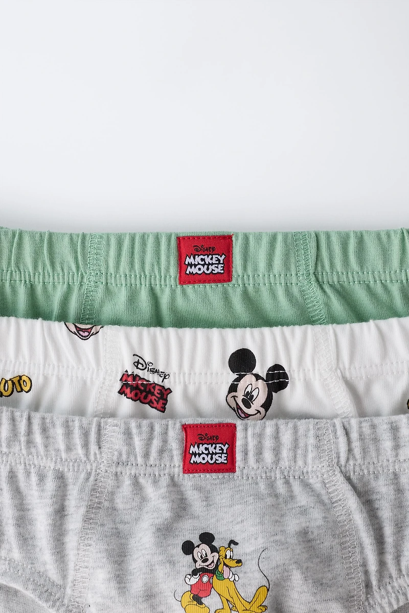2-6 ANS/ LOT DE TROIS SLIPS MICKEY MOUSE AND FRIENDS © DISNEY