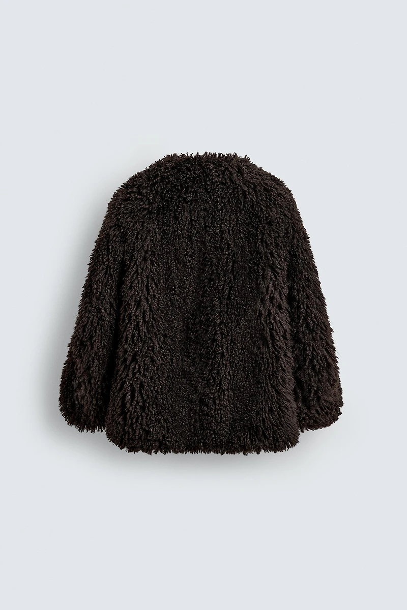 OVERSIZE FIT FAUX FUR COAT HARRY LAMBERT FOR ZARA X DISNEY