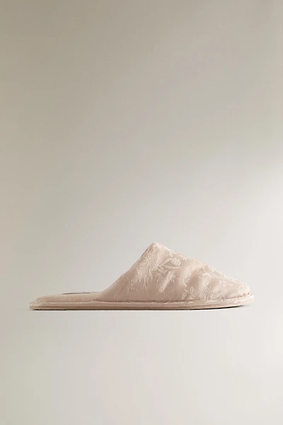 CHAUSSONS OUVERTS À L’ARRIÈRE JACQUARD