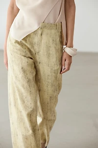 Pantalon en ramie mélangée