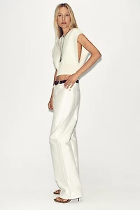 GILET COURT EN MAILLE UNIE