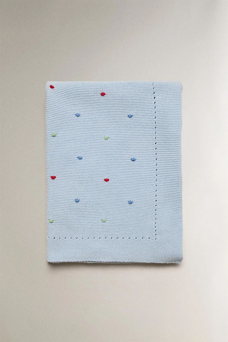 COUVERTURE ENFANT À POIS