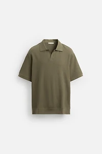 VERTICAL TEXTURED POLO