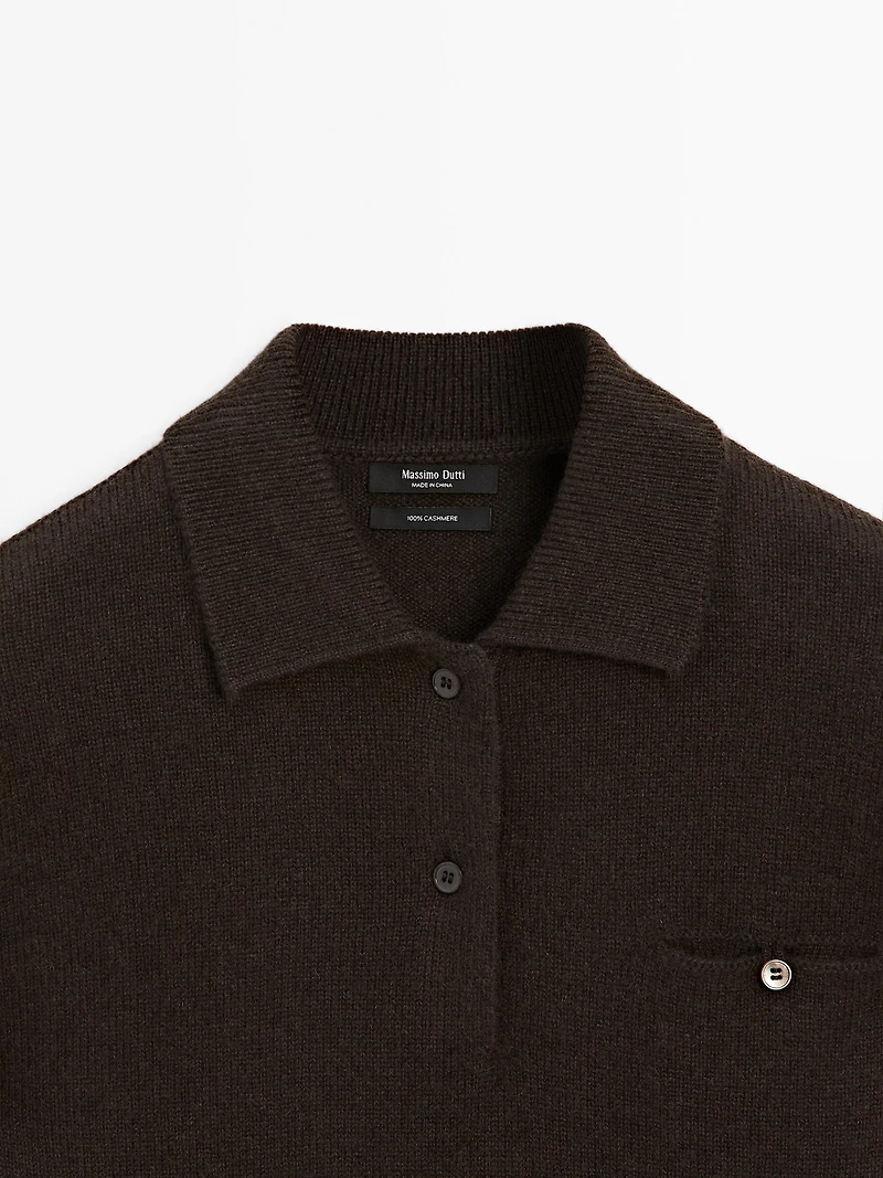 Pull 100 % cachemire avec poche