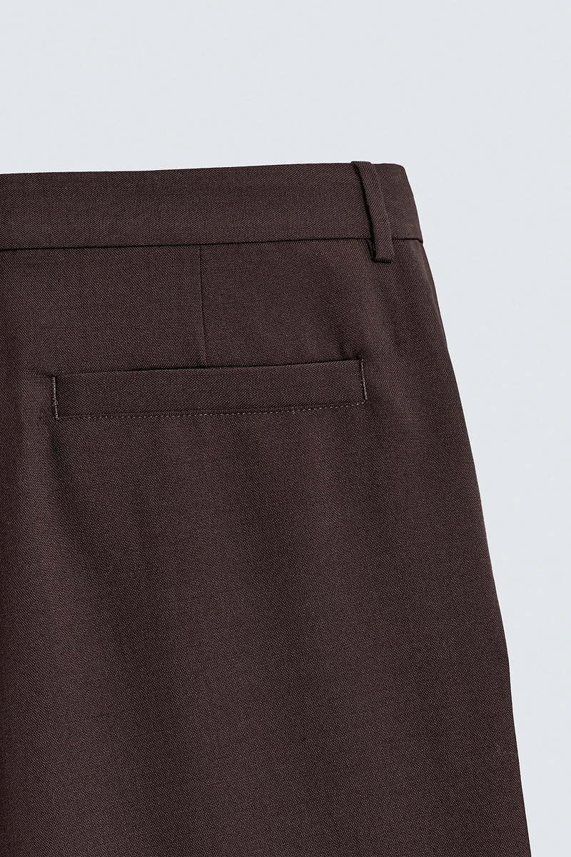 WOOL BLEND SUIT PANTS