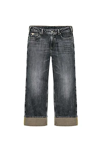 Z1975 MID-RISE CUFFED STRAIGHT JEANS