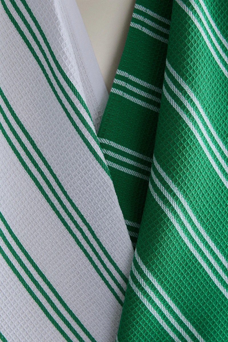 STRIPED KITCHEN TOWEL SET (PACK OF 2)