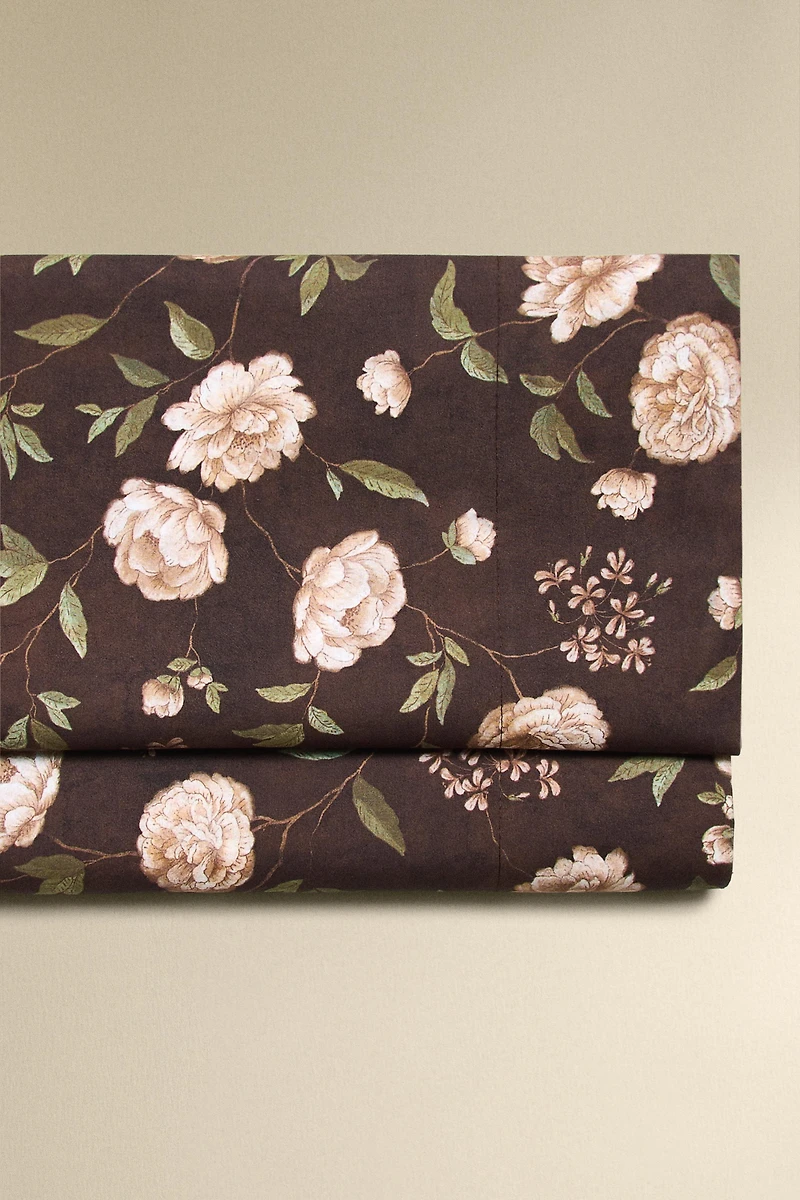 DRAP DE DESSUS IMPRIMÉ FLEURS