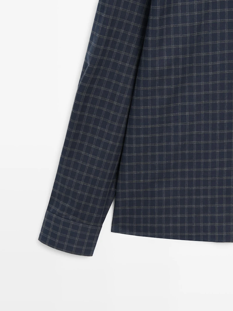 Relaxed fit check shirt