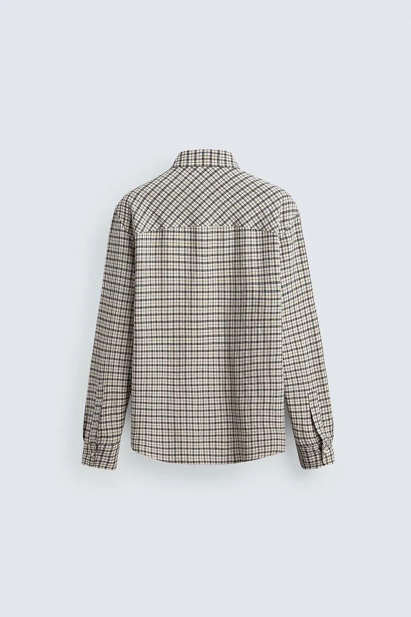 RELAXED FIT PLAID SHIRT