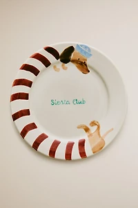 KIDS' CERAMIC DOG PLATE