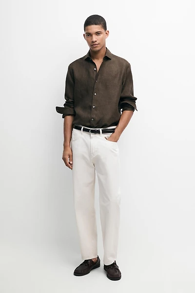 100% linen shirt
