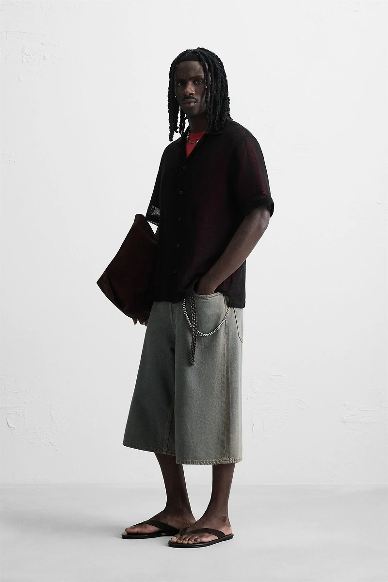 CHEMISE STRUCTURE OUVERTE