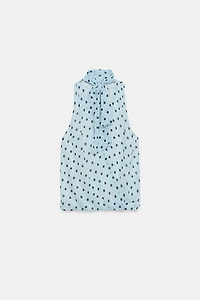 POLKA DOT TIE TOP