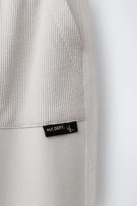 COMBINATION WAFFLE JOGGER PANTS
