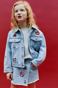 JUPE-SHORT EN DENIM HELLO KITTY © SANRIO