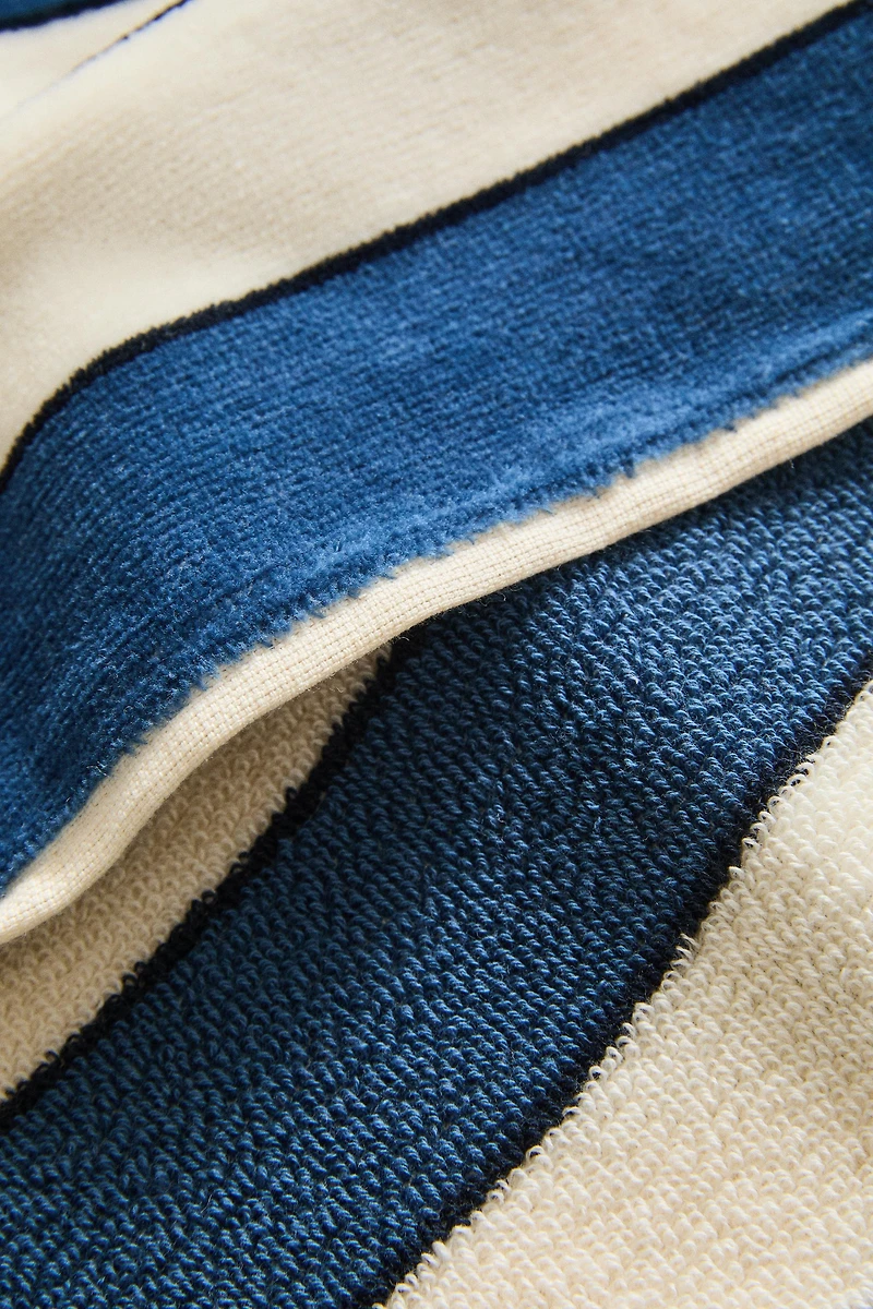 SERVIETTE DE PLAGE RAYURES VELOURS