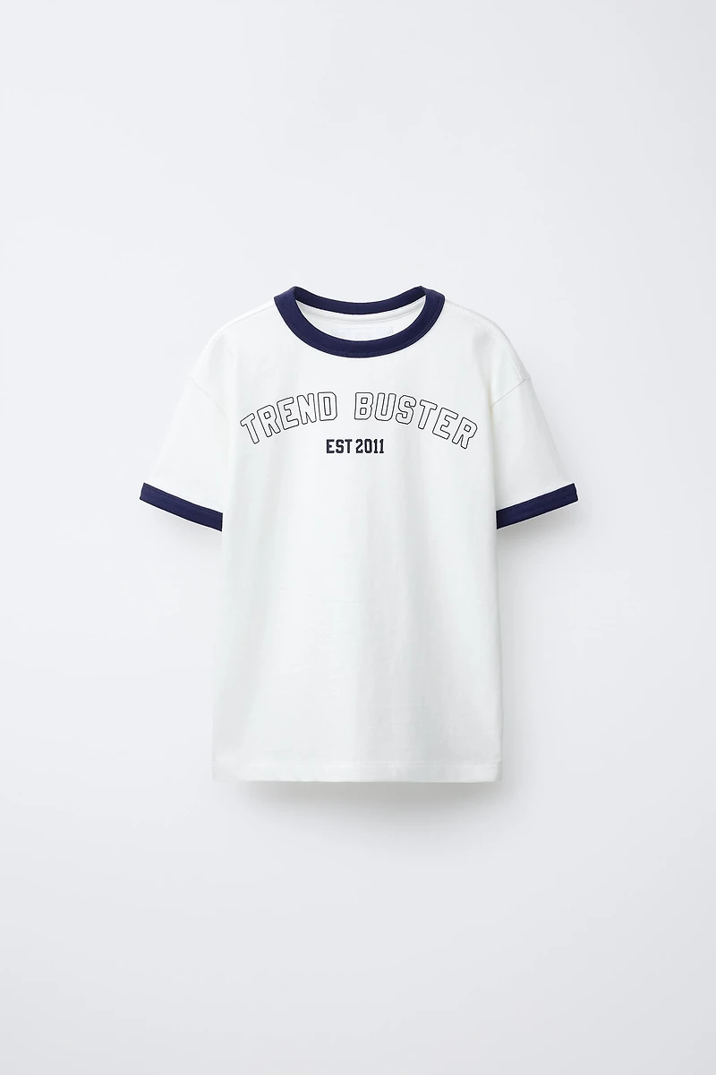 T-SHIRT LISERÉ CONTRASTE