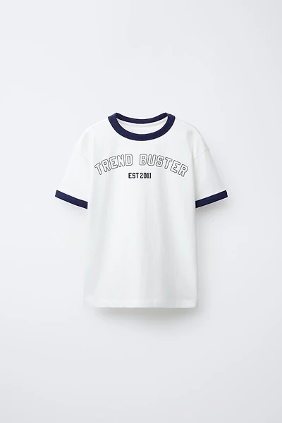 T-SHIRT LISERÉ CONTRASTE