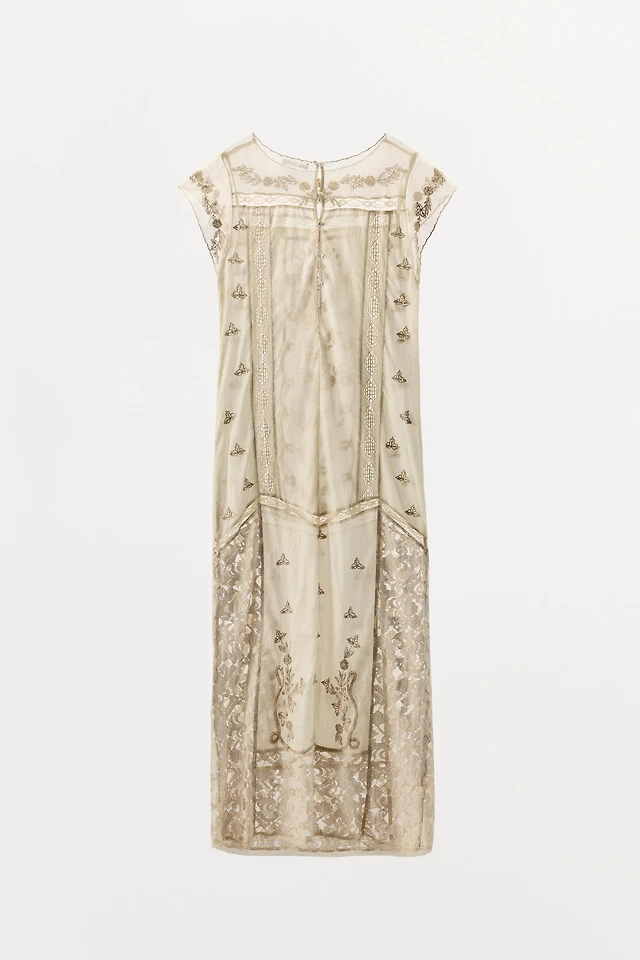Zara LIMITED EDITION SEQUIN EMBROIDERED DRESS