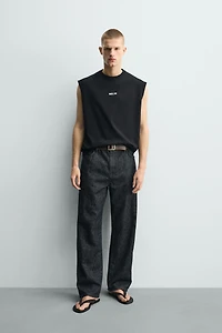 RELAXED FIT TANK TOP WITH CHECK GRAPHIC