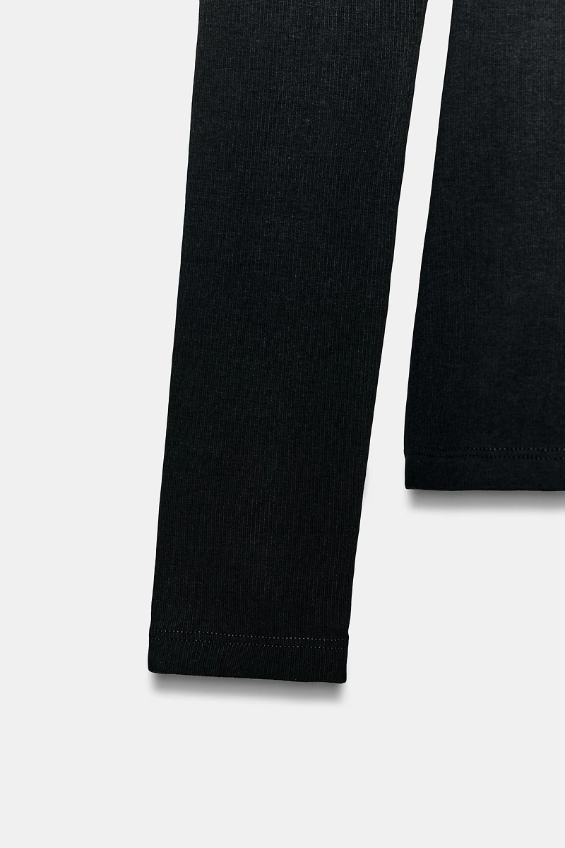 RIB LONG SLEEVE T-SHIRT