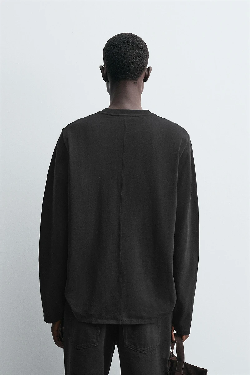 LONG SLEEVE SEAM T-SHIRT