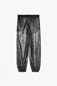 ZW COLLECTION SEQUIN BALLOON PANTS
