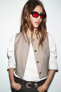 HERRINGBONE VEST