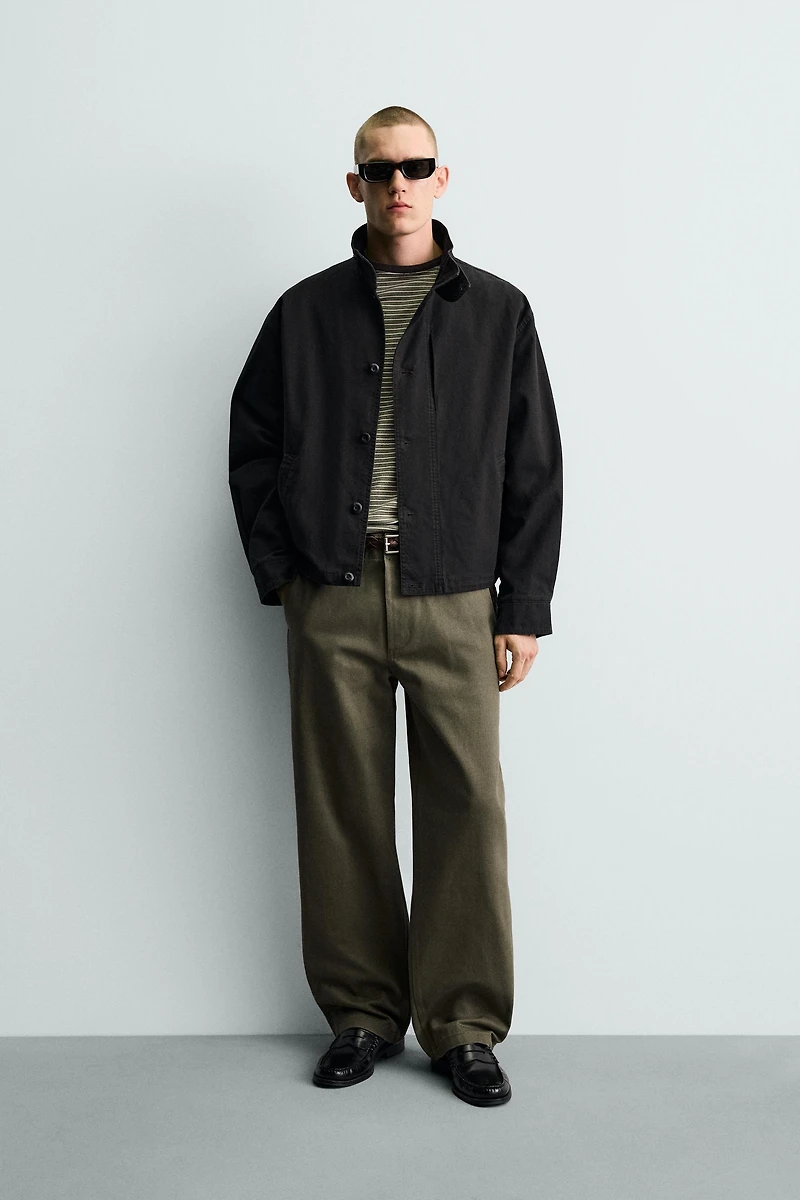 BOXY FIT COTTON JACKET