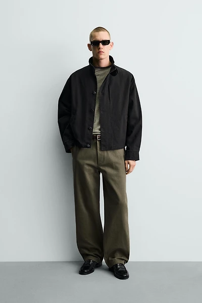 BOXY FIT COTTON JACKET