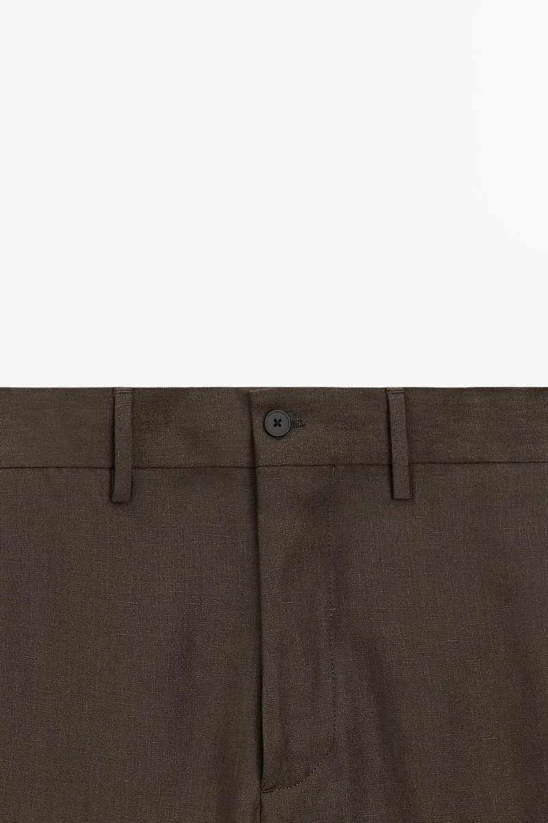 Linen suit trousers