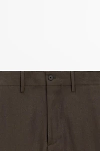 Linen suit trousers