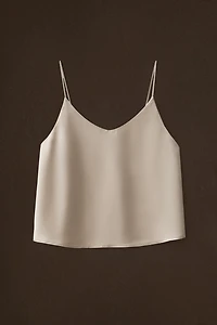 PLAIN SATEEN TOP