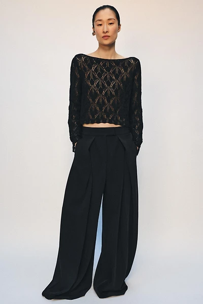 POINTELLE KNIT JUMPER
