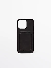 Coque iPhone Pro Max en cuir nappa