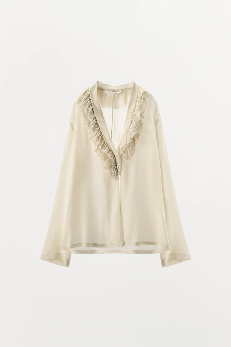 ZW COLLECTION LIMITED EDITION FLOWY RUFFLE SHIRT