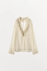 ZW COLLECTION LIMITED EDITION FLOWY RUFFLE SHIRT