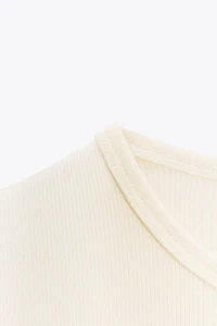 RIBBED SHORT SLEEVE T-SHIRT
